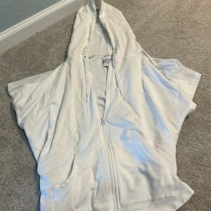 Victoria secret sports zip up short sleeve jacket